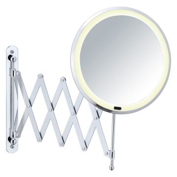 Oglindă cosmetică (5x) cu led/de mărire ø 20 cm Barona – Wenko