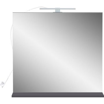 Oglindă de perete cu led/cu raft 76x75 cm – Germania