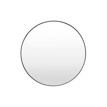 Oglindă rotundă de perete Bonami Essentials Layla, ø 80 cm, negru