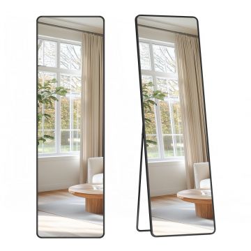 Oglinda de Podea, Aria, Negru, 150x40x1.3cm