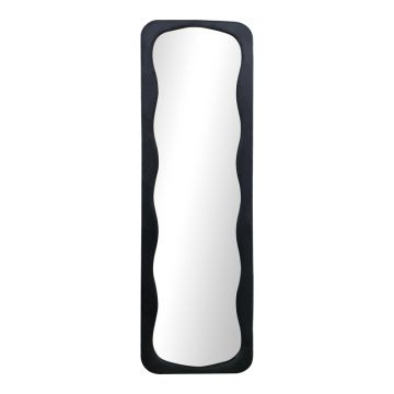 Oglinda de podea, Lezour, Negru, 50x5x170 cm