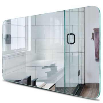 Oglinda simpla lipire prin adeziv Orizontala colturi rotunjite R85 mm - Reyze - 150 cm / 100 cm