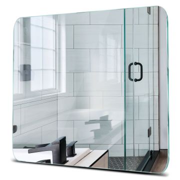 Oglinda simpla lipire prin adeziv Patrata colturi rotunjite R85 mm - Reyze - 50x50 cm