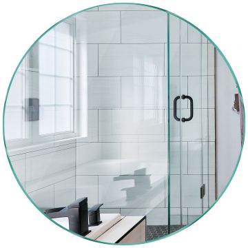 Oglinda simpla lipire prin adeziv Rotunda - Reyze - 120x120 cm