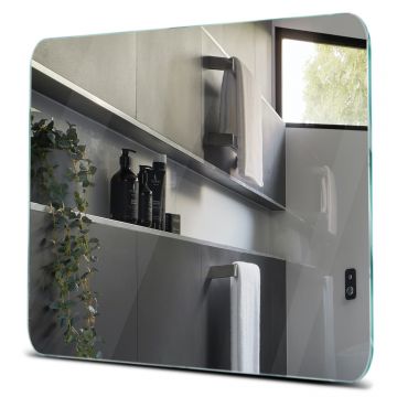 Oglinda simpla luft 10 mm Patrata colturi rotunjite R85 mm - Reyze - 70x70 cm