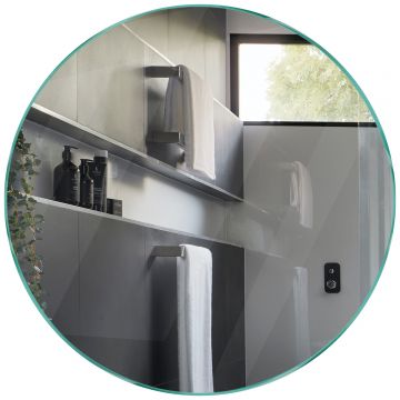 Oglinda simpla luft 10 mm Rotunda - Reyze - 130x130 cm