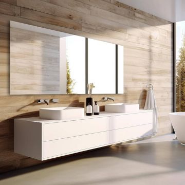 Oglinda simpla Orizontala/Verticala 80x70 cm lipire prin adeziv - Reyze - Orizontala 80x70 cm