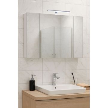 Oglinda cu iluminare LED SERENA, alb, 100x68 cm