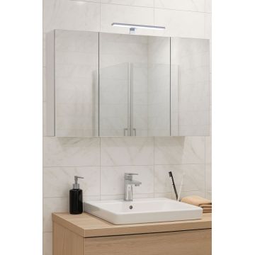 Oglinda cu iluminare LED SERENA, alb, 120x68 cm