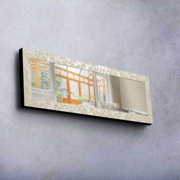 Oglinda decorativa, 40120MA-093, Cadru: 100% LEMN DE PIN (Grosime: 27 mm), Multicolor