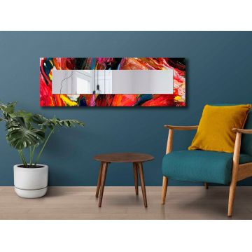 Oglinda decorativa, 40120NISMA-014, Dimensiune: 20 x 100 cm, Multicolor