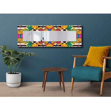Oglinda decorativa, 40120NISMA-018, Dimensiune: 20 x 100 cm, Multicolor
