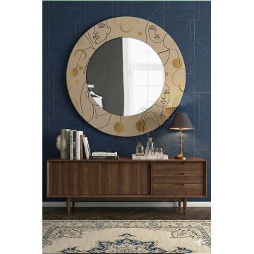 Oglinda decorativa, Artmdfmrr14, Cadru: 100% MDF, Multicolor
