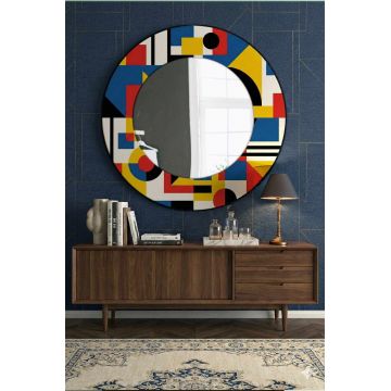 Oglinda decorativa, Artmdfmrr6, Cadru: 100% MDF, Multicolor