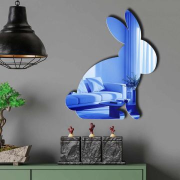 Oglinda decorativa, EAS001BLUE, Partea de jos: 100% EVA (Grosime: 10 mm), Albastru