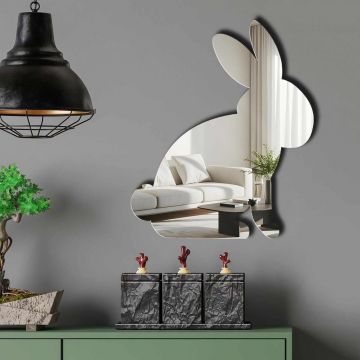 Oglinda decorativa, EAS001SILVER, Partea de jos: 100% EVA (Grosime: 10 mm), Argintiu