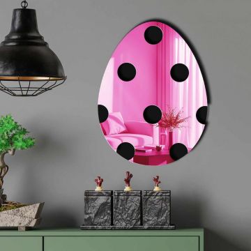 Oglinda decorativa, EAS003PINK, Partea de jos: 100% EVA (Grosime: 10 mm), Roz