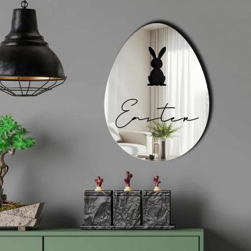 Oglinda decorativa, EAS006SILVER, Partea de jos: 100% EVA (Grosime: 10 mm), Argintiu