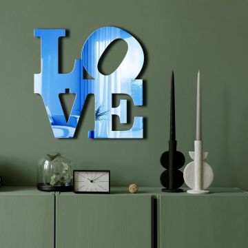 Oglinda decorativa, Ozgl506, Partea de jos: 100% EVA (Grosime: 10 mm), Albastru