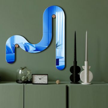 Oglinda decorativa, Ozgl509, Partea de jos: 100% EVA (Grosime: 10 mm), Albastru