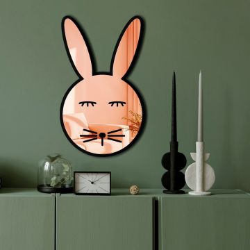 Oglinda decorativa, Ozgl520, Partea de jos: 100% EVA (Grosime: 10 mm), Auriu roz