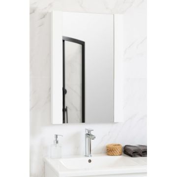 Oglinda ECO PROMO, alb, 45x68 cm