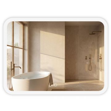 Oglindă LED 80x60cm TOP-3