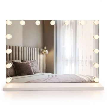 Oglindă LED HOLLYWOOD White 80x60
