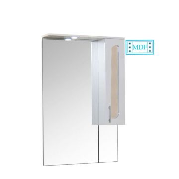 Oglinda seria 010, front MDF, montata, alb, 65x101 cm