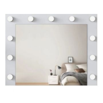 Hanah Home oglinda decorativa, PAL melaminat E1, 90x71.8x15 cm, grosime 18mm, alb - Verificat A · Re-Bloom
