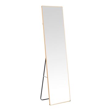 Oglinda aluminiu Moira, metal, Aurie, 40x28x150 cm