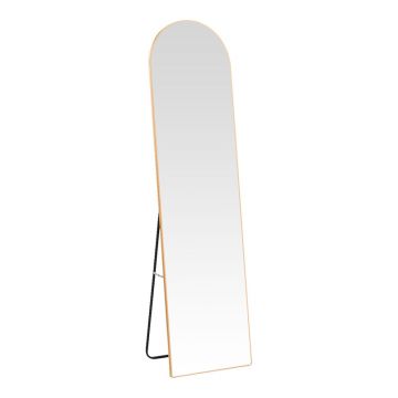 Oglinda aluminiu Plaza, Aluminiu, Auriu, 50x28x160 cm
