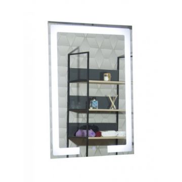 Oglinda cu iluminare LED si intrerupator touch, MD1, 60x80 cm