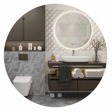 Oglinda cu iluminare Led Tutumi 90x90 cm HZJ090