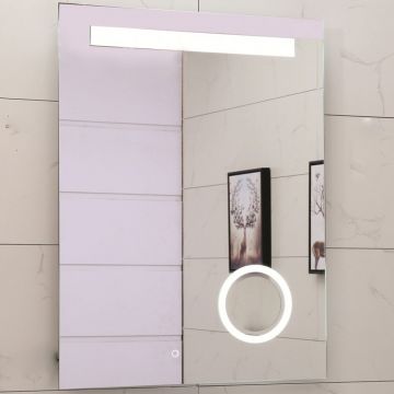 Oglinda cu iluminare si dezaburire Inter Ceramic 60x80 cm dreptunghiulara
