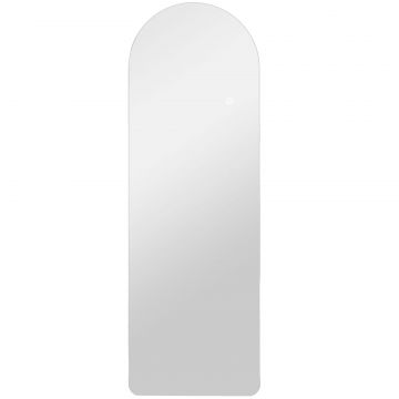 Oglinda de Perete Arcuita cu Iluminare LED Reglabila si Control Touch, din Sticla Temperata, 40x3x120 cm