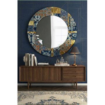 Oglinda decorativa, Artmdfmrr11, Sticla, Cadru: 100% MDF, Multicolor