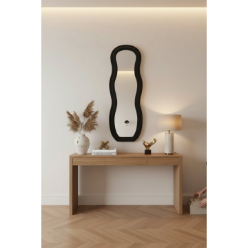 Oglinda decorativa Glinde, Catifea, 90x150 cm
