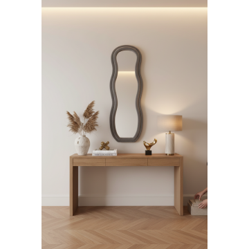 Oglinda decorativa Glinde, Catifea, 90x150 cm