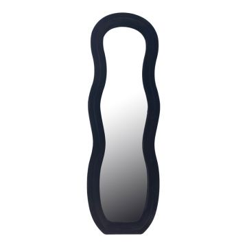 Oglinda decorativa Glinde, Catifea Neagra, 90x150 cm