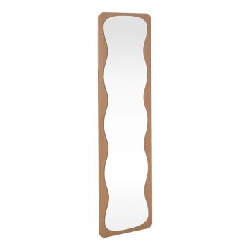 Oglinda decorativa Jenia, Natural - Nuc, 40x40x160 cm