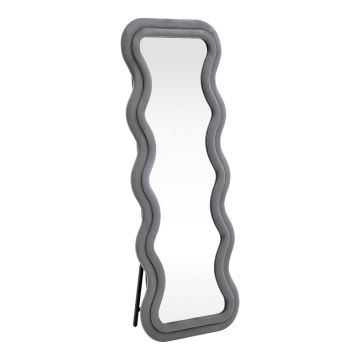 Oglinda decorativa Kerly, Bej - Gri, 60x33x160 cm