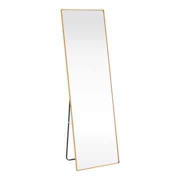 Oglinda decorativa Moira, Negru - Auriu, 50x28x160 cm