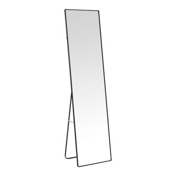 Oglinda eleganta aluminiu Moira, Aluminiu, Negru, 40x28x150 cm