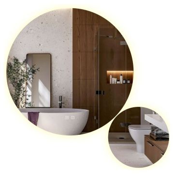 Oglindă LED R-8040 80cm + 40cm