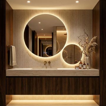 Oglindă LED R-9045 90cm + 45cm