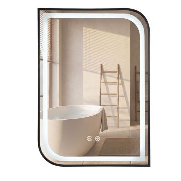 Oglindă LED ZONE 80X60 BLACK