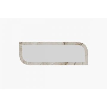 Oglinda perete verticala 40x120x2.2 cm, rama MDF 100%, stil contemporan, gri/efes si marmura - Verificat A · Re-Bloom