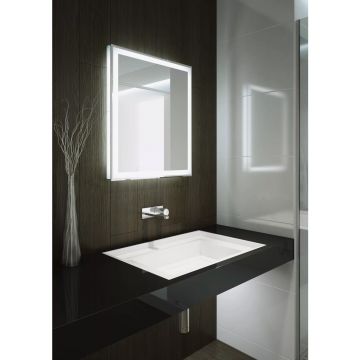 Oglinda reversibila dreptunghiulara LED Dubiel Vitrum Forte 60x80 cm