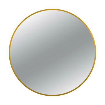 Oglinda rotunda Balneo Corina 70 cm cu rama aurie